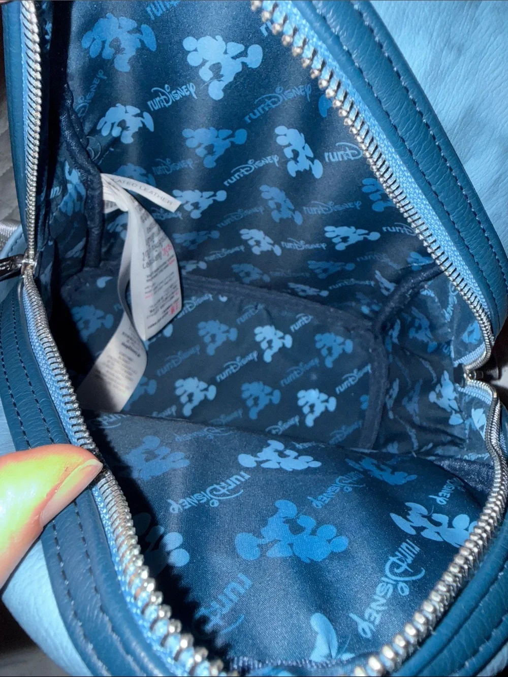 Loungefly Light Blue & Navy RunDisney Mini Backpack